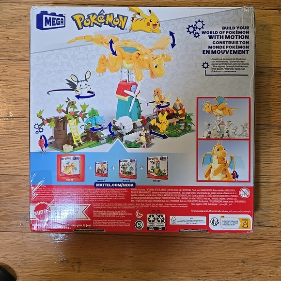 NIB Mattel MEGA Pokémon Deagonite Building Block Set - Picture 2 of 9